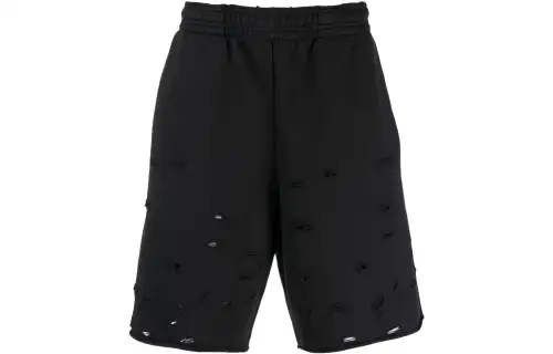 Vetements Distressed Track Shorts