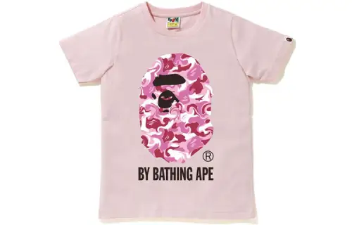 A BATHING APE Head Series T Shirts Women's Crew Neck Moderate Straight Fit