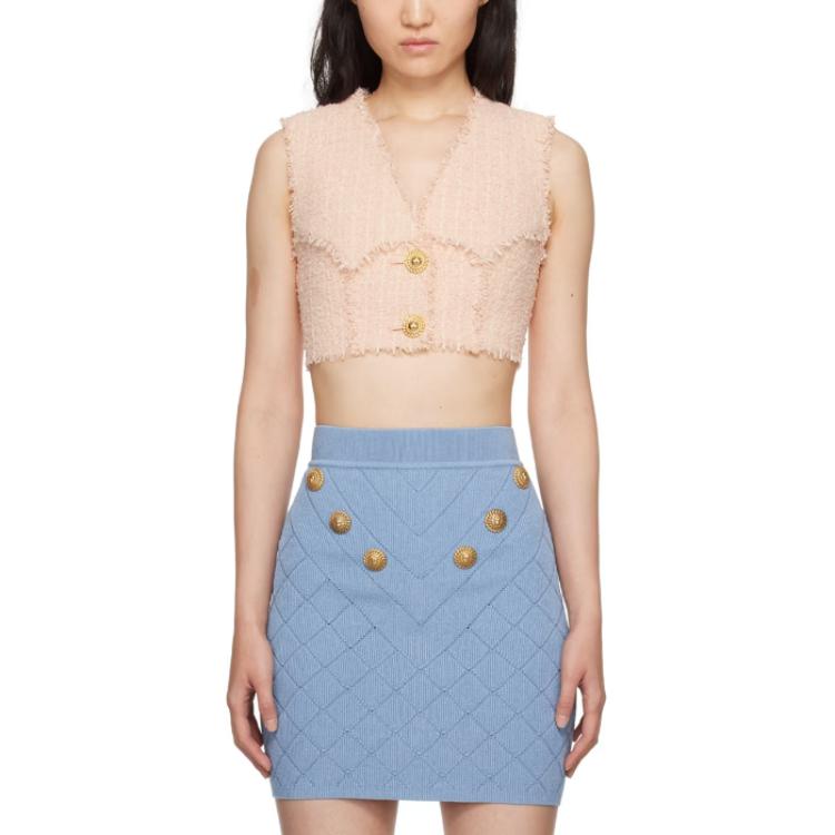 Женский топ BALMAIN (розовый)