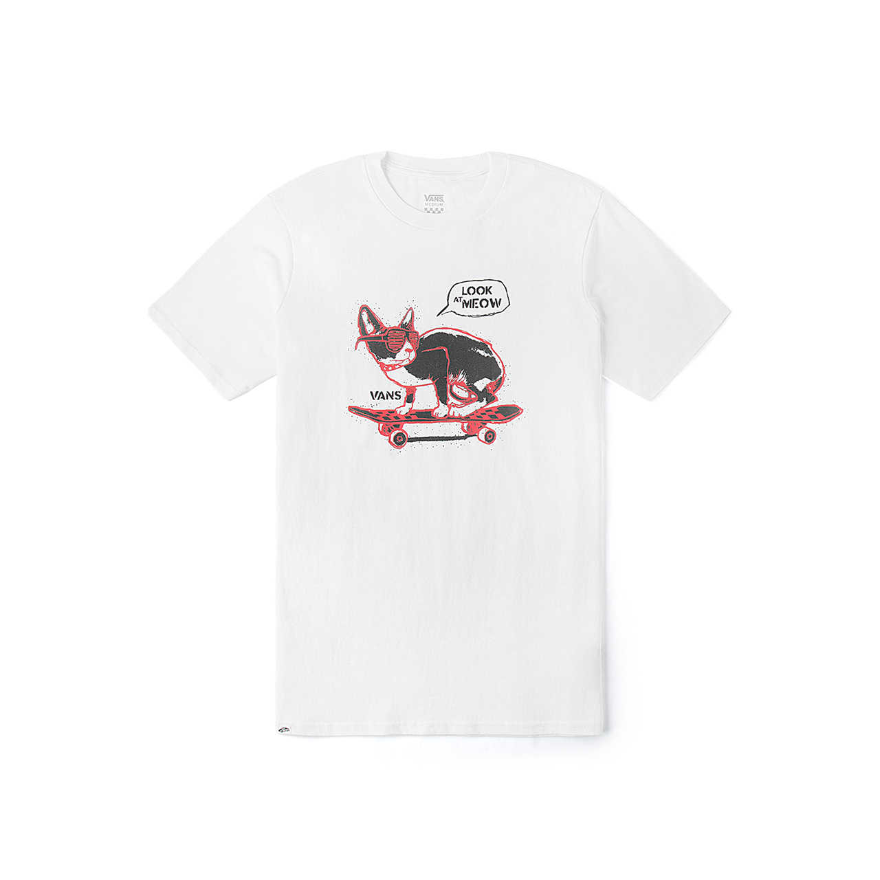 Женская футболка Vans с графикой (белая)