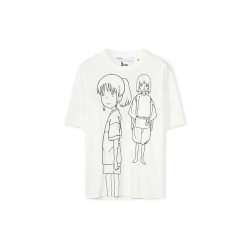LOEWE x QIANYUQIANXUN SS22 T Shirt Women's Ecru