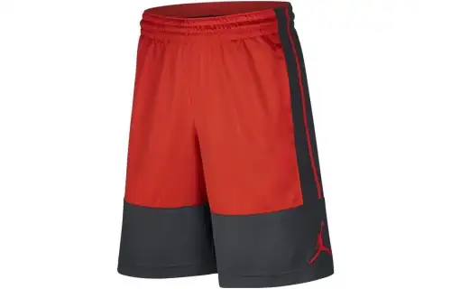 Jordan Basketball Shorts Men's Red Black Moderate Straight Fit Pants