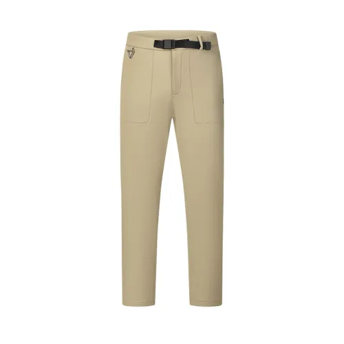 FILA Comfortable Everyday Solid Color Lace Up Fleece Lined Versatile Casual Pants Men's Treehouse Color