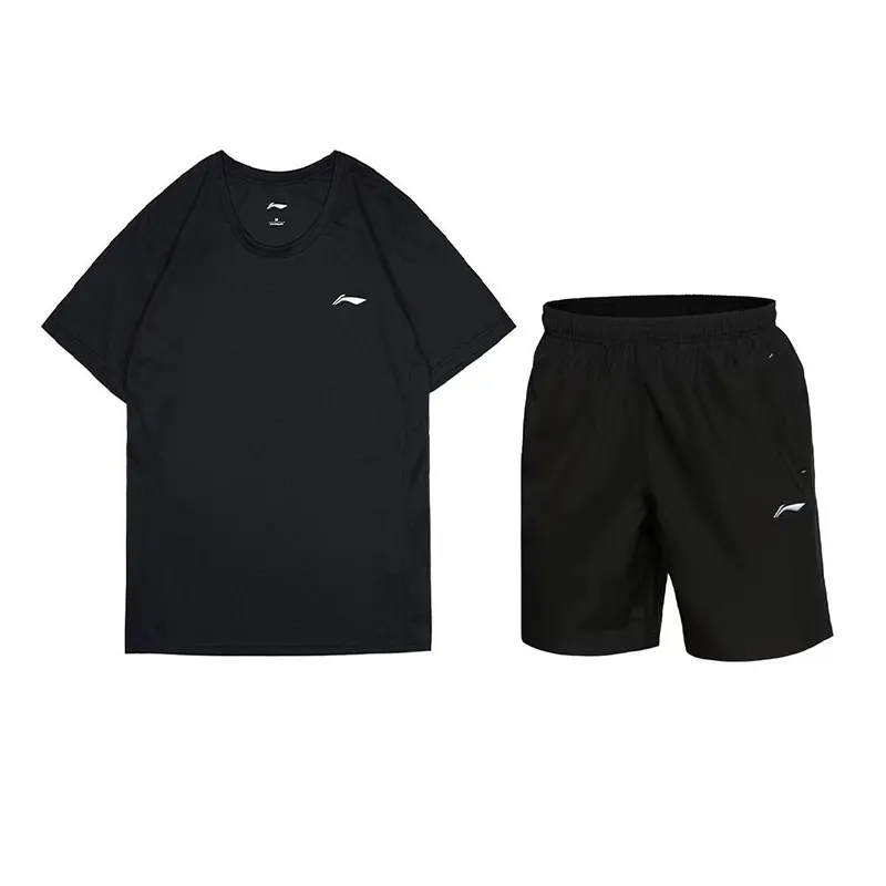 Li Ning Fitness Sets Men's Crew Neck Moderate