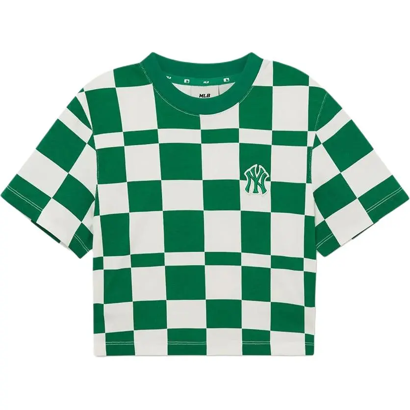 MLB T-Shirts Women's Dark Green Crew Neck Moderate