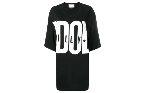 GUCCI T Shirts Women's Black Crew Neck Moderate Straight Fit