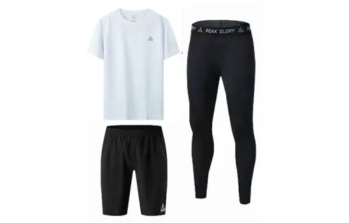 Sports quick dry basketball trousers for gym, overall for training, set, tight, for running, men's style, 3 pieces