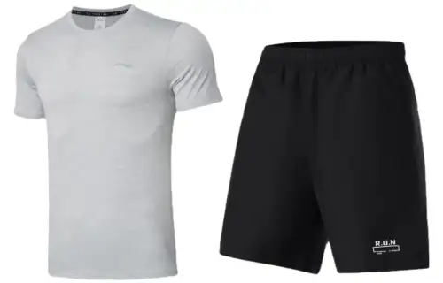 Li Ning Fitness Sets Men's Crew Neck Moderate