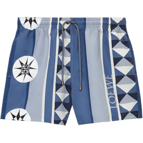 Loewe geometric-print swim shorts