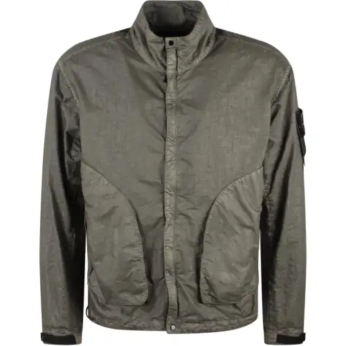 STONE ISLAND High Neck Zipped Jacket