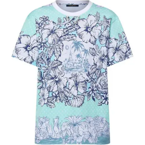 LOUIS VUITTON Tropical Floral Print T-Shirt