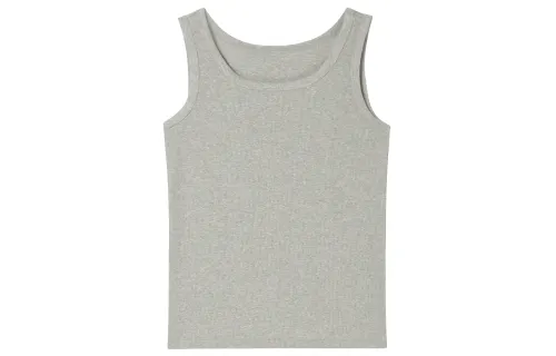 UNIQLO Tank Tops Women's Gray Crew Neck Moderate Other
