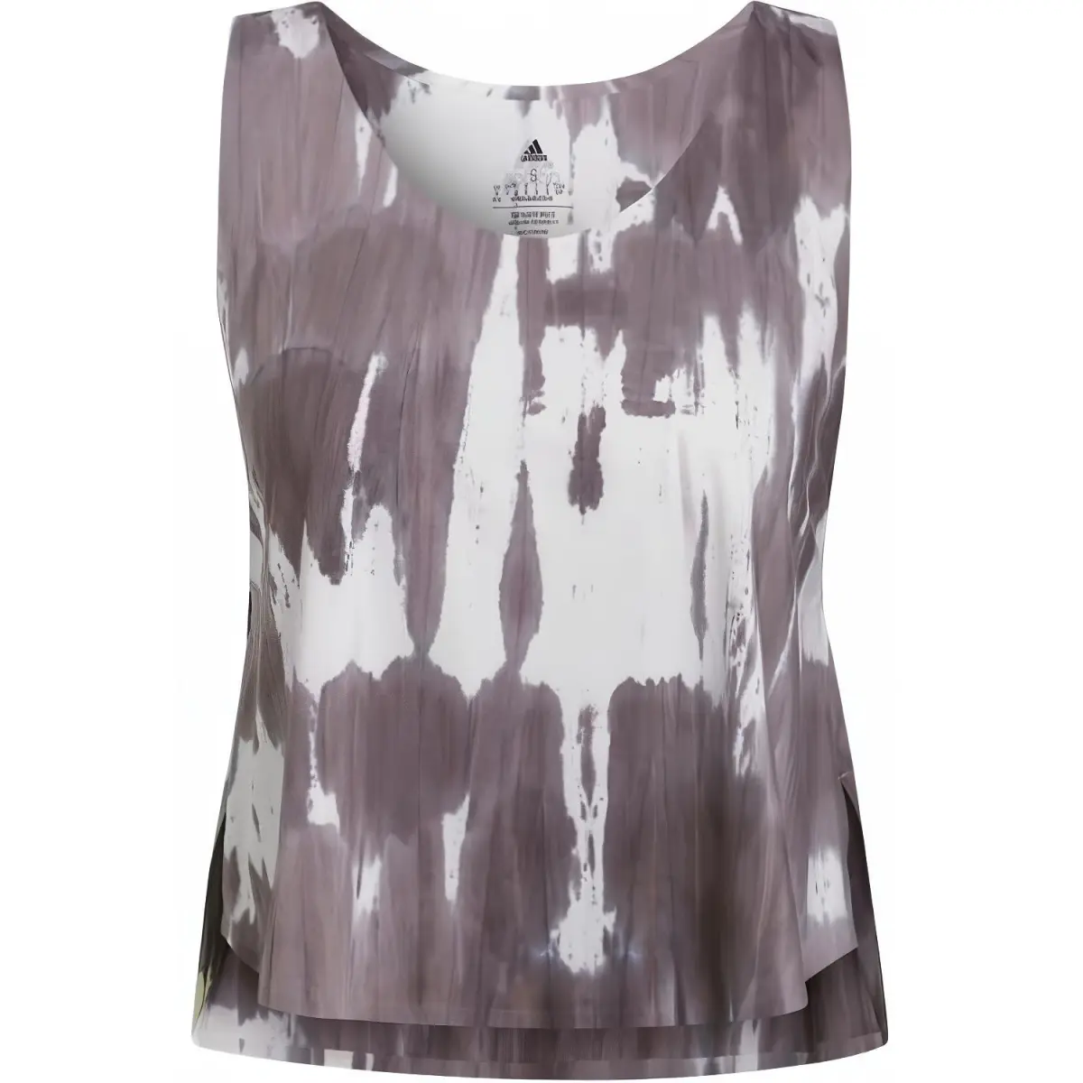 Adidas Tank Tops Women's Gray Crew Neck Moderate Straight Fit