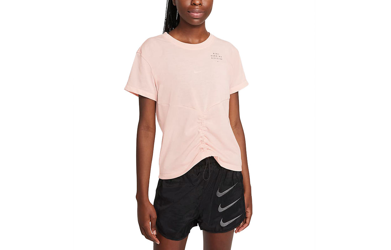 Nike Set in Sleeve Running T Shirt Women’s Coral
