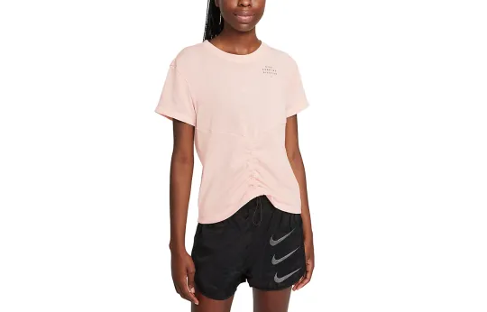 Nike Set in Sleeve Running T Shirt Women's Coral