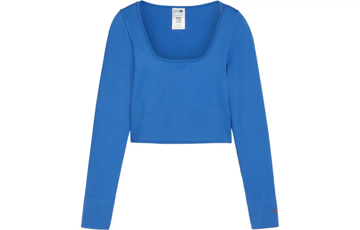 PUMA CORSET LONG SLEEVE T Shirt Women's Blue