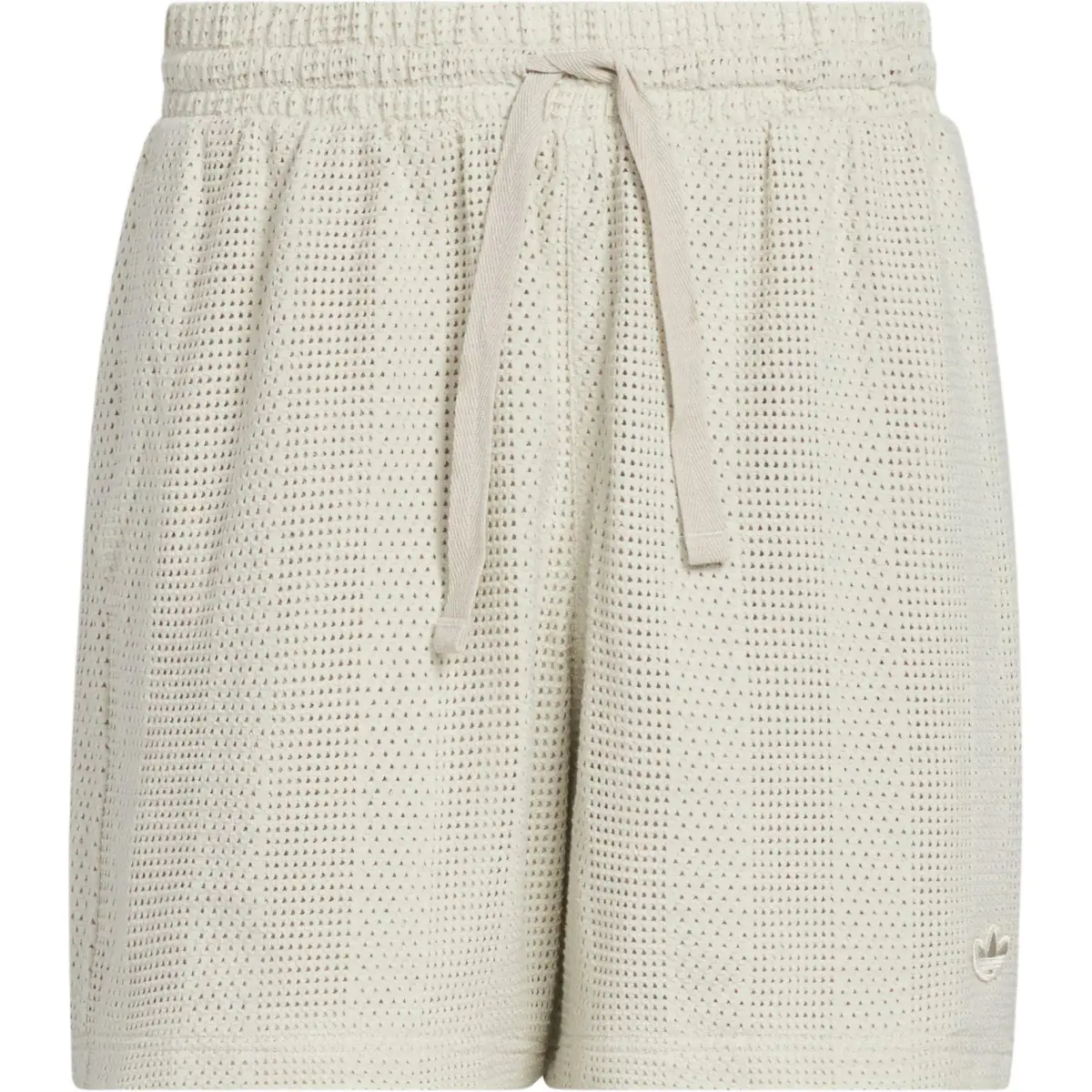 Adidas Originals KNIT Sports Shorts Unisex Light Sesame Gray/Wonder White