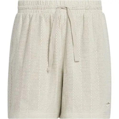 Adidas Originals KNIT Sports Shorts Unisex Light Sesame Gray/Wonder White