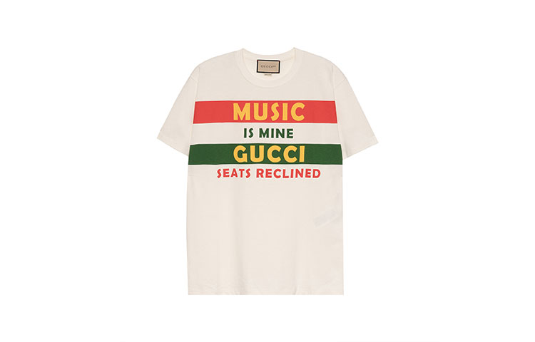 Женская футболка Gucci 100 T-shirt (/ кремово-белая)