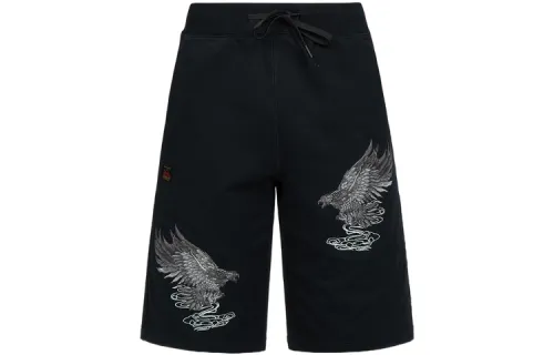 EVISU Sports Shorts Men's Black Moderate