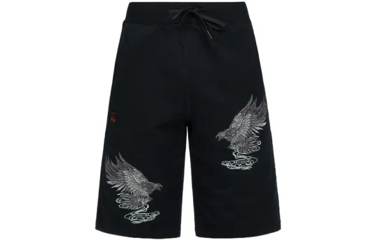 EVISU Sports Shorts Men's Black Moderate