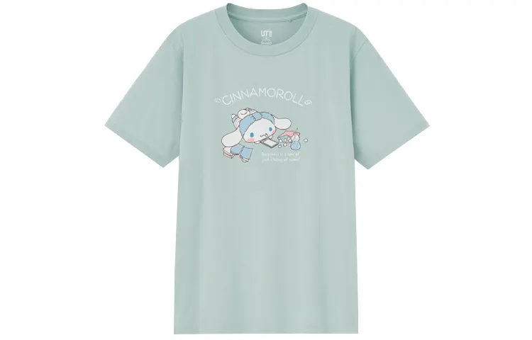 UNIQLO x Sanrio Regular T Shirt Women's Verdant Green
