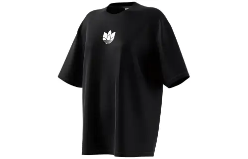 Adidas Originals Drop Shoulder Sleeve T Shirt Women's Black