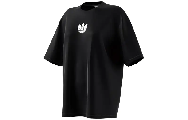 Adidas Originals Drop Shoulder Sleeve T Shirt Women's Black
