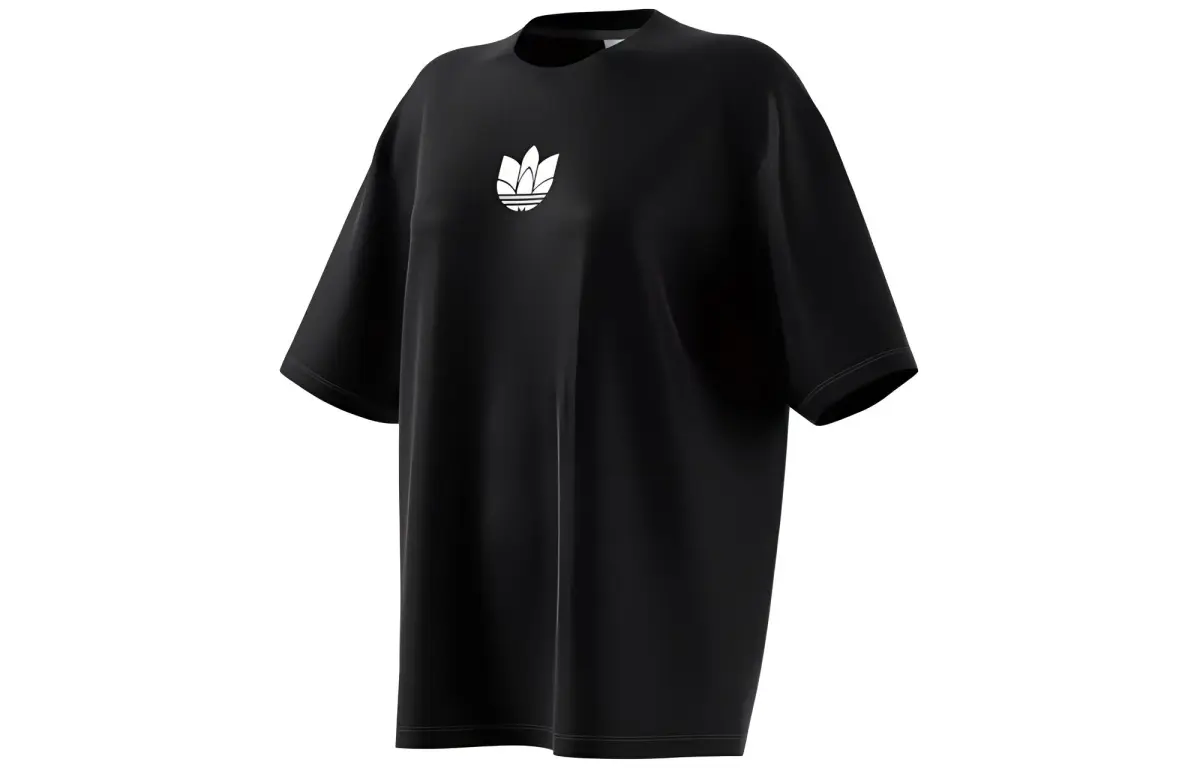 Adidas Originals Drop Shoulder Sleeve T Shirt Women's Black