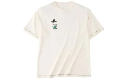 Anta Drop Shoulder Sleeve T Shirt Women's Duck Down White