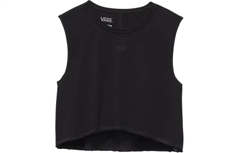 Vans Seamed Tank Tops Women's Black Crew Neck Moderate Other