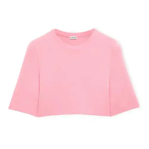 LOEWE Short Sleeved Cropped Top