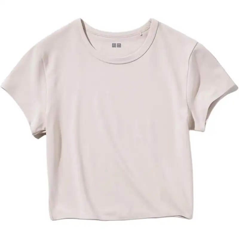 UNIQLO AIRism T Shirt Women's Oat Beige