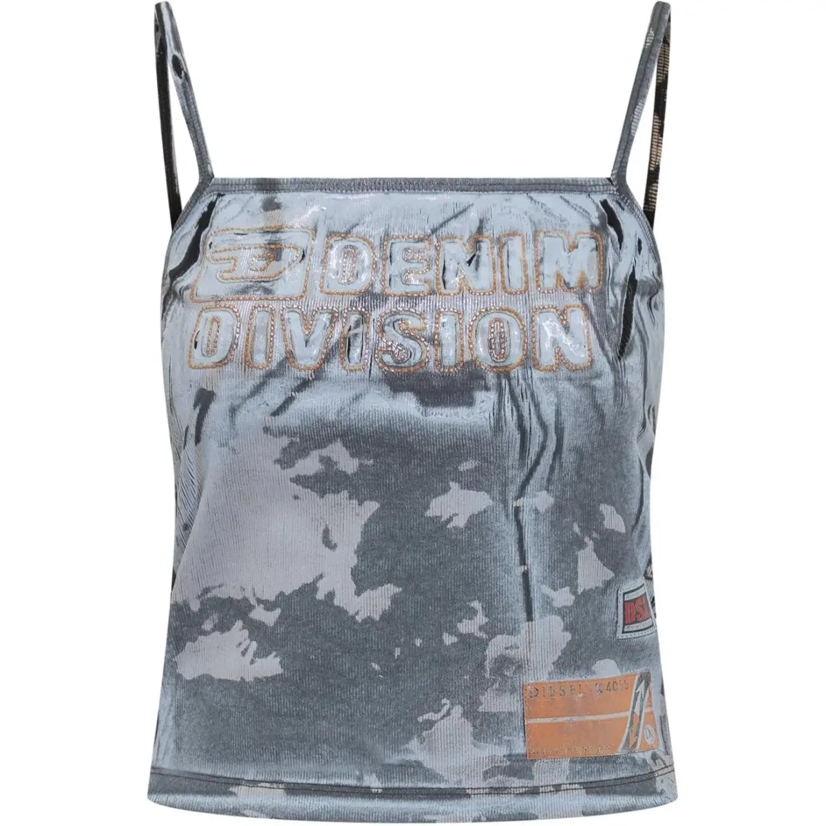 DIESEL Printed Strappy Top 'Blue'