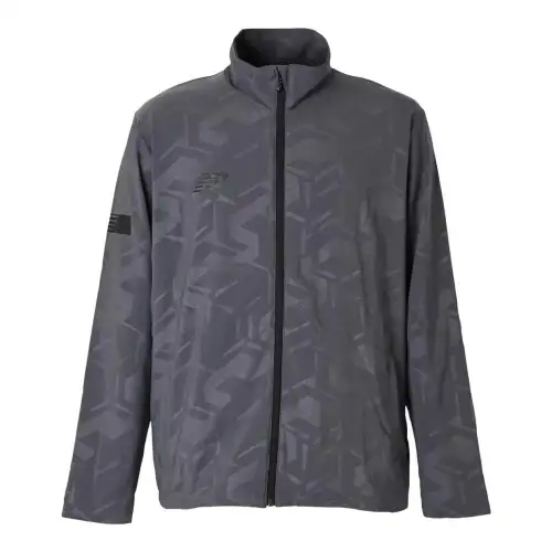 New Balance Black Out Stretch Woven Jacket Men's Dark Gray