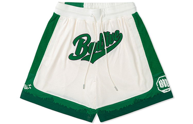 Li Ning Badfive Basketball Shorts Men’s White Green Moderate Other