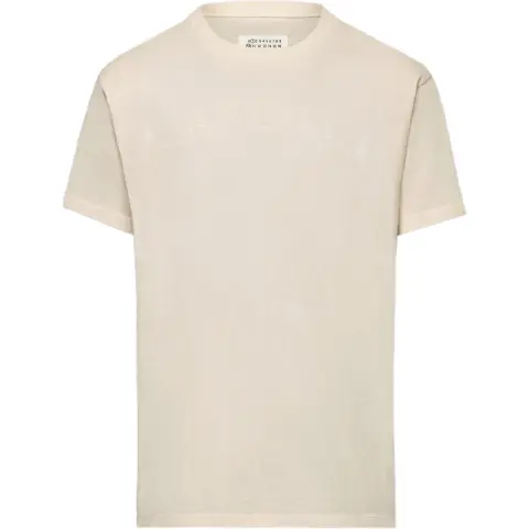 Maison Margiela Logo Printed Crewneck T Shirt