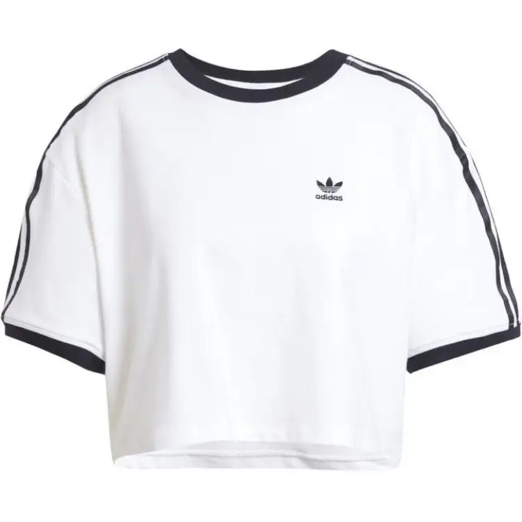 Adidas Originals Adicolor 3 Stripes Loose Crop Tee