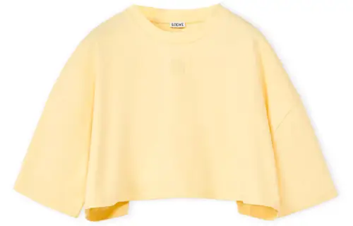LOEWE T Shirts Women's Yellow Crew Neck Moderate