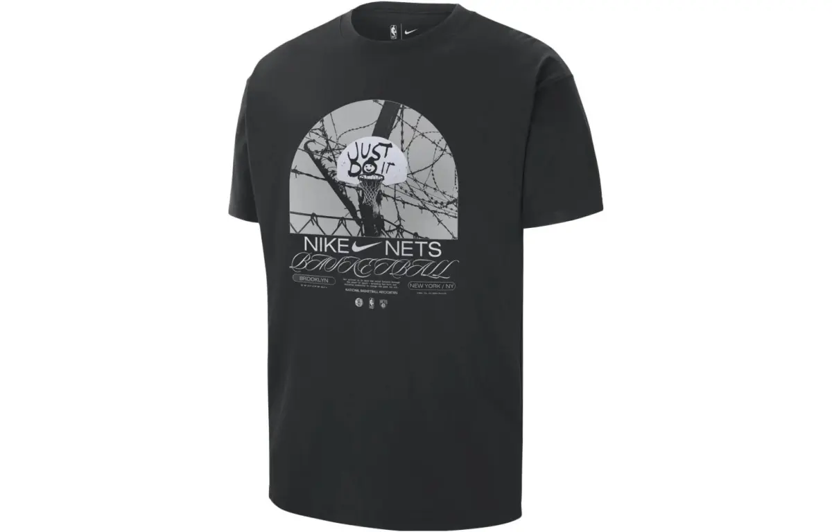 Nike Nba Brooklyn Nets Courtside Max 90 Loose Fit T shirt