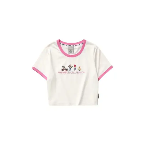 Skechers Funny Monster T Shirt Women's Marshmallow White