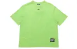 Nike T Shirts Women's Green Crew Neck Moderate Straight Fit