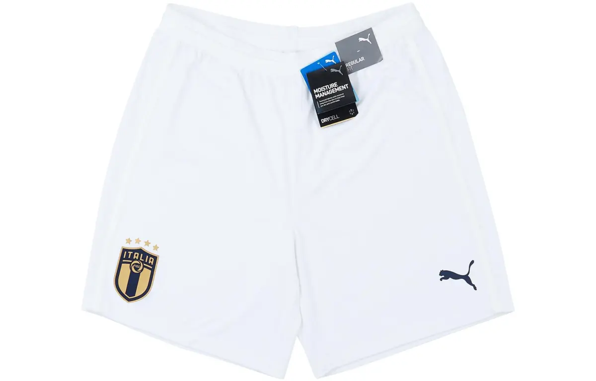 PUMA Soccer Bottoms Men's White Moderate Straight Fit Pants