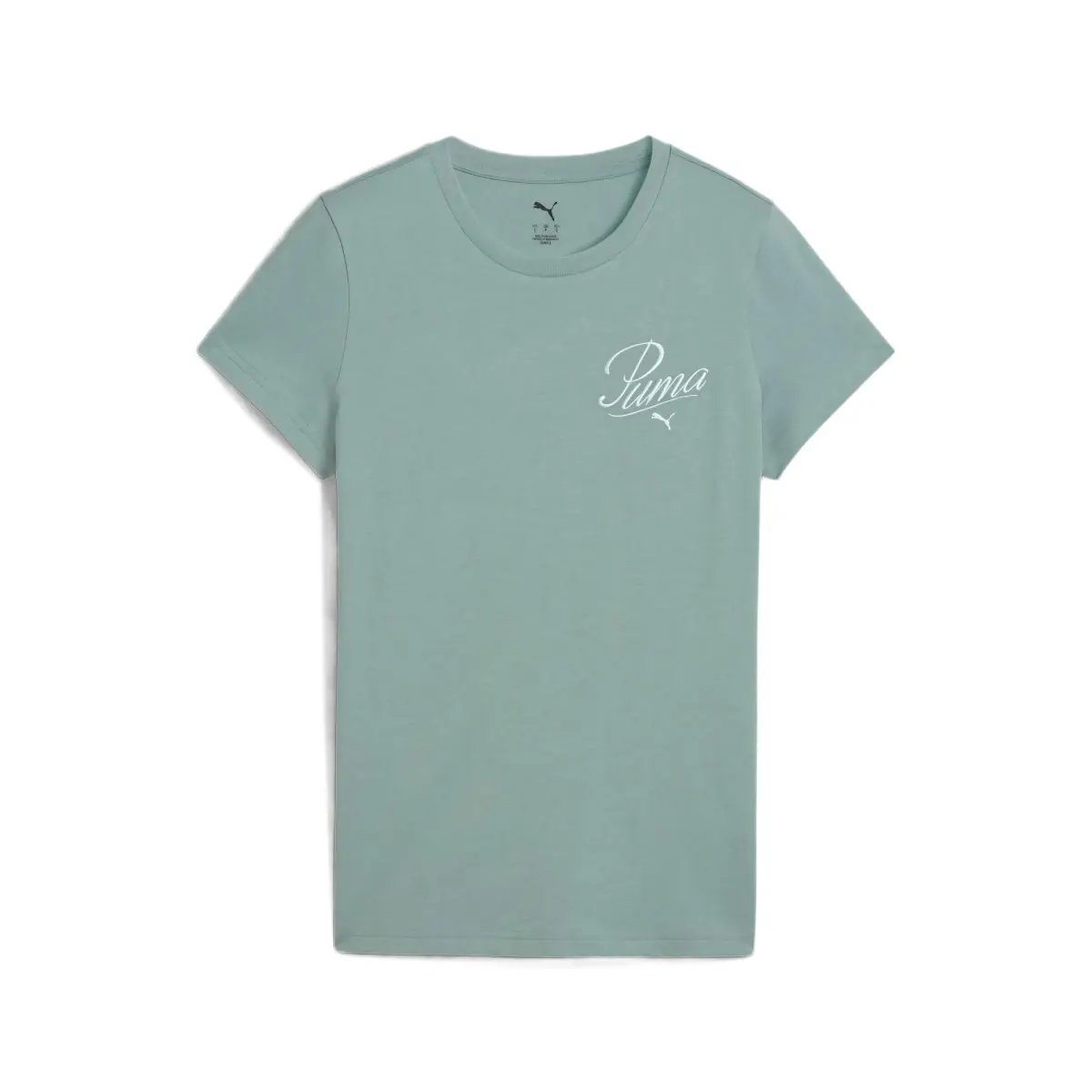PUMA T-Shirts Women's Green Crew Neck