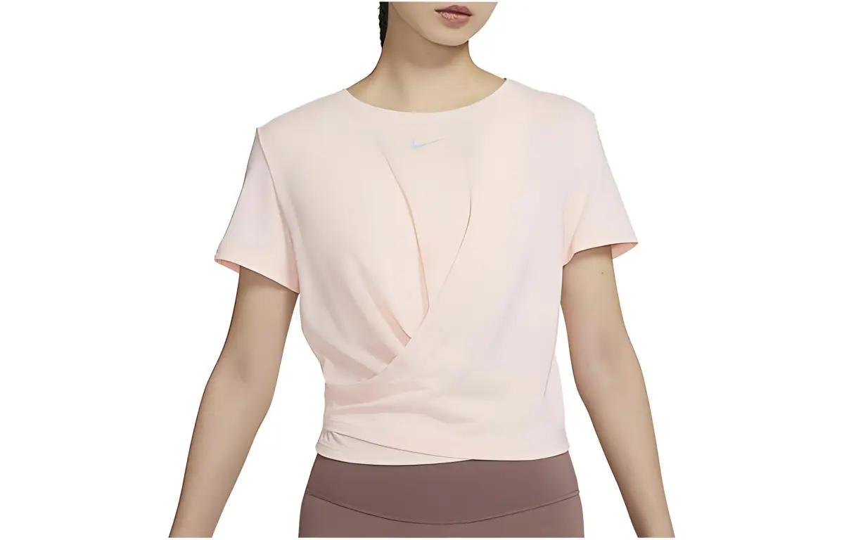 Nike T-Shirts Women's Pink Crew Neck Thin