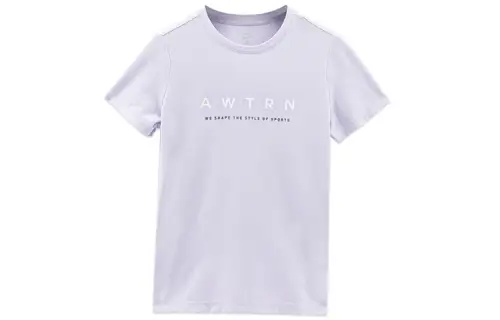 ANTA Variety Training Collection T Shirts Women's Purple Crew Neck Moderate Straight Fit