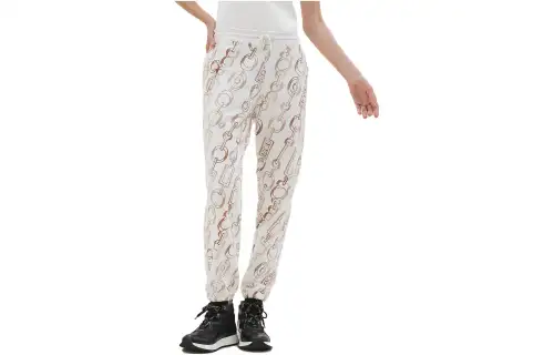 HERMES Sports Pants Men's White Moderate