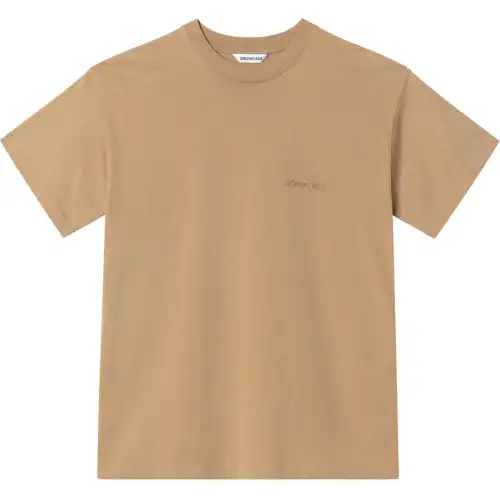 Balenciaga Logo T Shirt 'Oat'