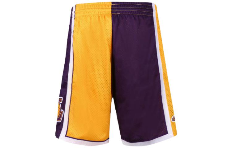 Mitchell Ness Basketball Shorts Men's Purple Gold
