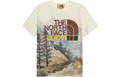 GUCCI X The North Face T Shirt 'Trail Print'